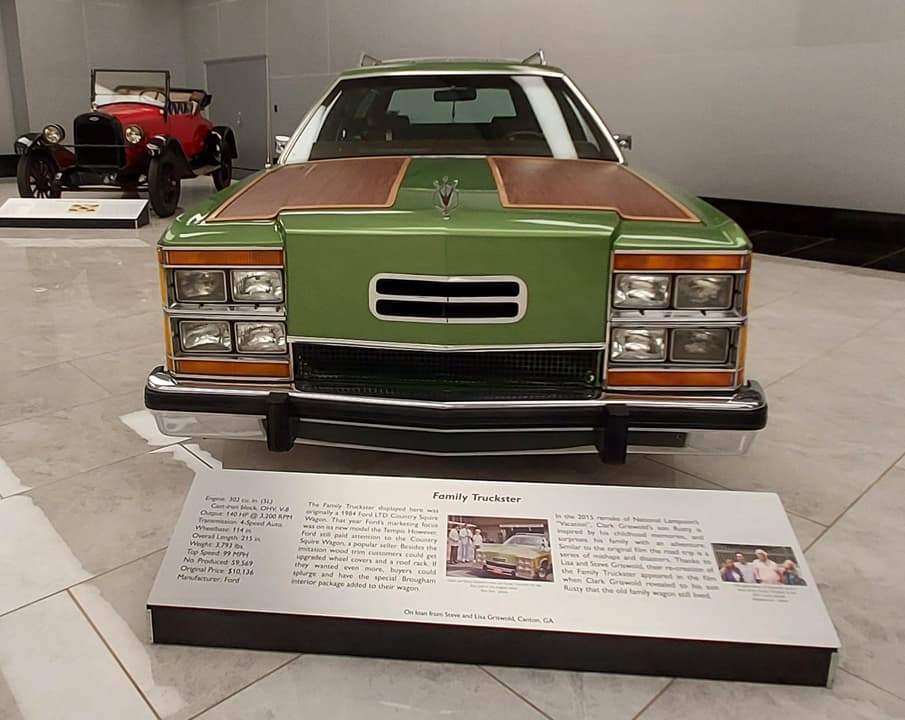 The Griswold Truckster on display at a museum exhibit